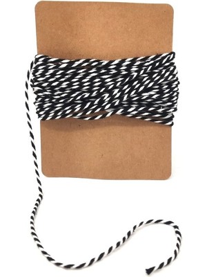 Roco Paper Co. Siyah&beyaz Ip - 10 Metre (Twine Baker)