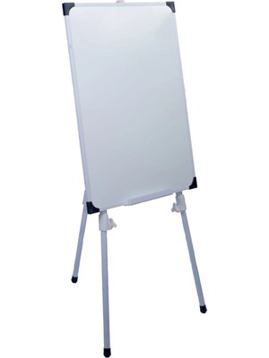 A+ Teleskopik Ayaklı Ekonomik Beyaz Okul Yazı Tahtası 80x100 cm - 1 Adet Tahta Kalemi ve Yazı Tahtası Silgisi