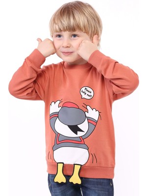 Toontoy Erkek Çocuk Baskılı Sweatshirt