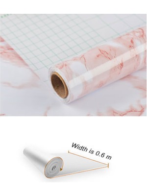 Kkmoon 5 M Mermer Desen Suya Dayanıklı Duvar Kağıdı Çıkarılabilir (Yurt Dışından)