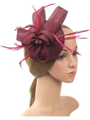 Surjion Fascinator Çay Partisi Gelin Kadın Şapka 2 Adet (Yurt Dışından)