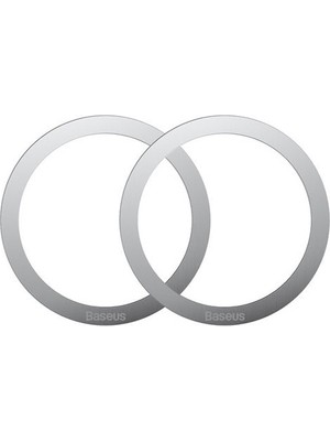 Baseus Halo Series Gümüş Manyetik Metal Halka 2’li Paket Oyun Performans Artırıcı 55mm