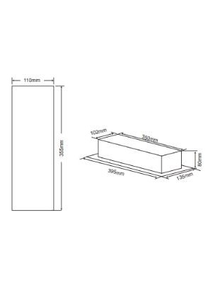 Arsel Rotalite AE-9213L Mını Acil Aydınlatma Armatürü Sürekli ve Kesintide 180 Dak. Yanan 10XF LED