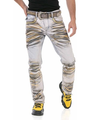 Cipo & Baxx CD733 New Stylish Boyalı Erkek Kot Pantolon