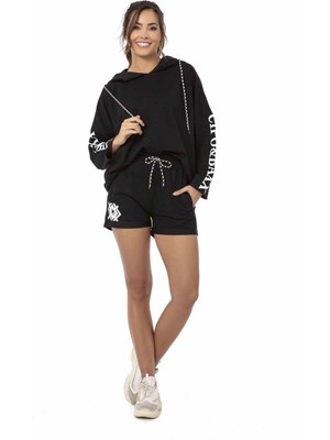 Cipo & Baxx WLK176 Hoodie Şort Takım