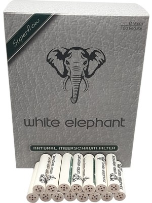 White Elephant 150 li 9 mm.Lületaşı Pipo Filtre Filitresi kb65