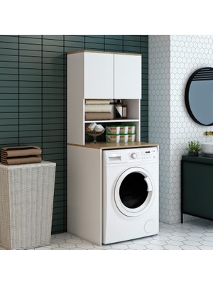 Nur Mobilya Çamaşır Makinası Dolabı Banyo Dolabı