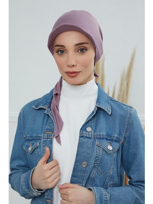 Aisha's Design Siperlikli Bandana,B-40,Lila