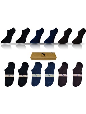 KBC Socks 6'lı Erkek Dikişsiz Bambu Spor Bilek Çorap Seti