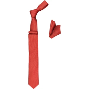 Cengiz İnler Armürlü Mendilli Mikrofiber Erkek Kravat Aksesuar