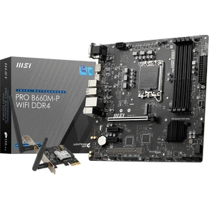 MB Pro B660M-P Wıfı Ddr4 Soket 1700 Ddr4 4600(OC) Pcı-E Gen 4 ,hdmı VGA Dp M.2 Usb3.2 Matx