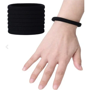 Belifanti Collection Kadın 6'lı Siyah Yumuşak Esnek Bilek Lastik Saç Tokası