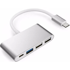 Type C To 2xusb 2.0 + USB 3.0 + Usb-C Çevirici Dönüştürücü Kablo - Metal Gövde