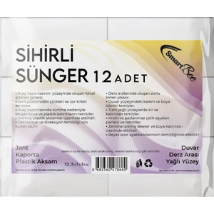 Melamin Sihirli Sünger Büyük Boy (12 Adet)