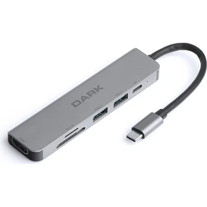 USB 3.1 Type-C 6 In 1 HDMI / Tf Sd Kart Okuyucu / USB 3.0 & USB 2.0 / Usb-C Pd Dönüştürücü Çevirici Hub (DK-AC-U31X38)