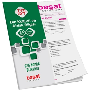 Başat Yayınları Tyt-Ayt Din Kültürü ve Ahlak Bilgisi Çek Kopar Test