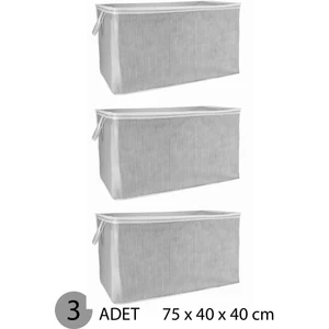 Modernavm Yastık Hurcu Ma x i Hurç 75 x 40 x 40 cm Gri - 3 Adet