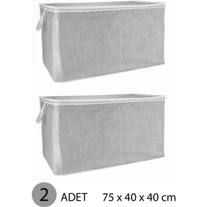 Modernavm Yastık Hurcu Ma x i Hurç 75 x 40 x 40 cm Gri - 2 Adet