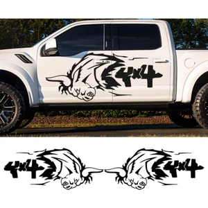 Armut Reklam 120X50 cm Siyah - 2 Adet Boğa 4x4 Off Road Araba Sticker