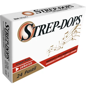 STREP-DOPS YABANTURPU & MÜR & IHLAMUR & BAL & KAKULE  AROMALI (SES VE NEFES AÇMAYA YARDIMCI) 24 PASTİL
