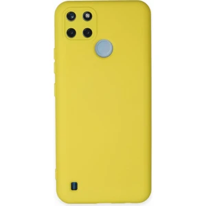 Realme C21Y Kılıf Lansman Içi Kadife Kamera Korumalı Nano Silikon