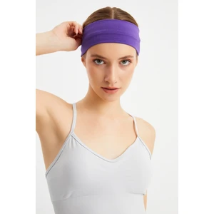 Mor Kadın Pamuklu Penye, Kaymaz, Terletmez, Ultra Hafif, Spor Saç Bandı Bandana
