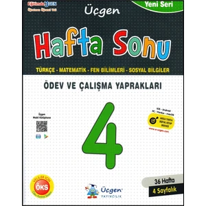 Üçgen Yayıncılık 4. Sınıf Hafta Sonu Ödev ve Çalışma Yaprakları (Türkçe-Matematik-Fen-Sos.)