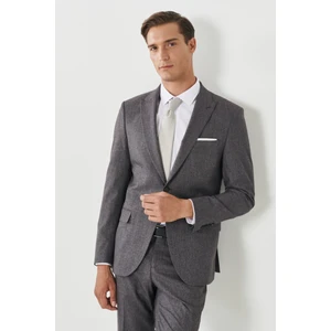 ALTINYILDIZ CLASSICS Erkek Bordo Slim Fit Dar Kesim Kırlangıç Yaka Desenli Takım Elbise