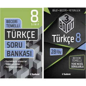 Tudem Yayınları 8. Sınıf Türkçe Soru Bankası - 8. Sınıf Türkçe 28 Föy