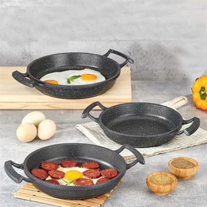 Chef Rubenis Trend Cook 3'lü Döküm Sahan Seti 18 cm-20 cm-22 cm Siyah Kırçıllı Rc-45