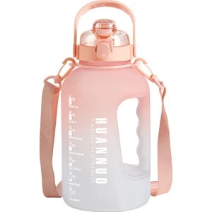 2200ML Taşınabilir Büyük Kapasiteli Plastik Bardak T Varil Spor Su Isıtıcısı Spor Su Bardağı Açık Ölçek ile Bardak (Yurt Dışından)