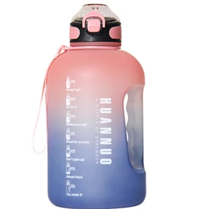 2200ML Taşınabilir Büyük Kapasiteli Plastik Bardak T Varil Spor Su Isıtıcısı Spor Su Bardağı Açık Ölçek ile Bardak (Yurt Dışından)