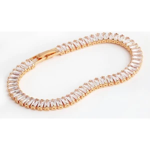 Su Yolu Baget Beyaz Taşlı Rose Gold Bayan Bileklik ES53