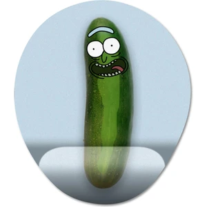 Pickle Rick Bilek Destekli Mousepad Model - 1 Oval
