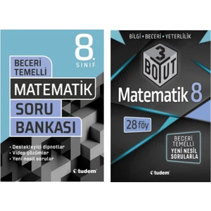 Tudem Yayınları 8. Sınıf Matematik Soru Bankası&8. Sınıf Matematik