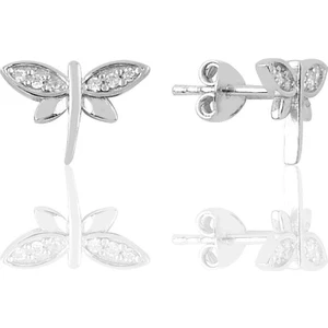 Doğan Silver Gümüş Zirkon Taşlı Yusufçuk Modeli Küpe DGN21327