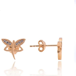 Doğan Silver Gümüş Zirkon Taşlı Yusufçuk Modeli Küpe DGN21329