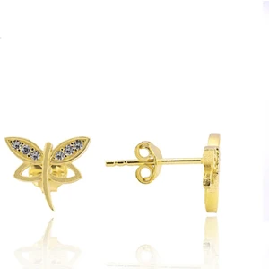 Doğan Silver Gümüş Zirkon Taşlı Yusufçuk Modeli Küpe DGN21328
