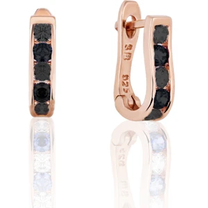 Doğan Silver Gümüş Rose Zirkon Taşlı J Küpe DGN21123