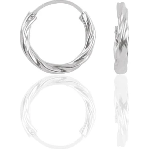 Doğan Silver Gümüş Burgu Modeli Halka Küpe 16 mm