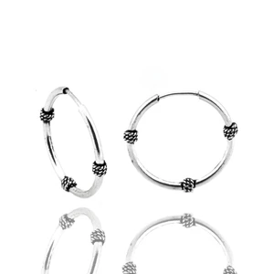 Doğan Silver Kadın Gümüş 18MM Halka Küpe DGN20345