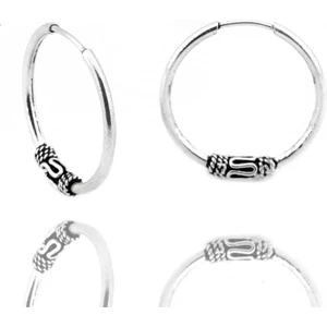Doğan Silver Kadın Gümüş 18MM Halka Küpe DGN20337