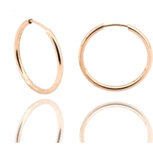 Doğan Silver Kadın Gümüş 18MM Rose Halka Küpe DGN20300