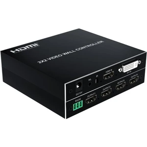 FHDVW202M 2x2 HDMI DVI Video Wall Controller Full Hd 60 Hz Duvar Ekran Cctv Dvr Nvr Pc Notebook Çoklu Monitör Ekran Genişletici Profesyonel Switch