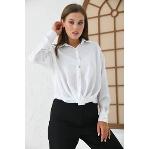 Önü Pileli Gömlek -3033-1454