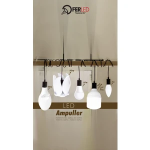 50w Papatya Fan Ampul 6500k Beyaz Işık