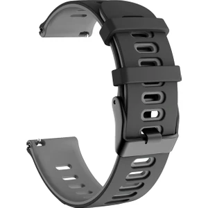 Novstrap Haylou Solar LS05 Uyumlu Kordon Kayış (22MM) Sportive Delikli Spor Silikon Kordon