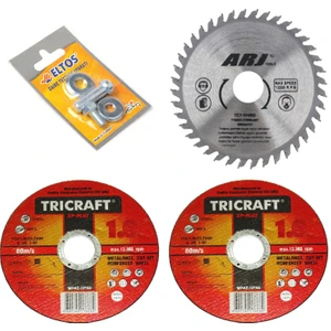 Ahşap &  Metal Kesme Diskleri Ispiral Kesicileri & Matkapta Aparatı 4 Adet Ürün