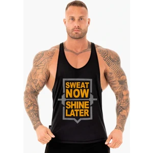 Shine Gym Fitness Tank Top Sporcu Atleti Siyah