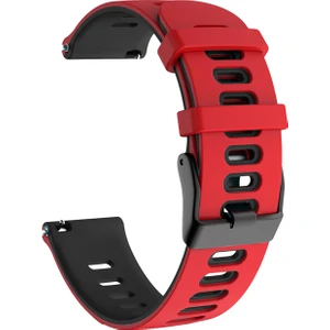 Novstrap Huawei Watch Gt Runner Uyumlu Kordon Kayış (22MM) Sportive Delikli Spor Silikon Kordon